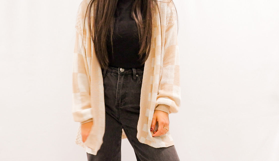 Patience Colorblock Sheer Cardigan